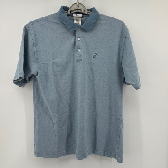 Disneyland Resort Mens Size L Light Blue Mickey Mouse Embroidered Polo Shirt - Picture 2 of 11